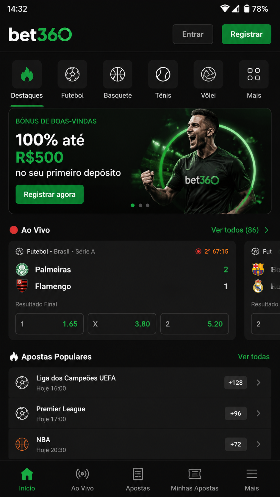bet360 screenshot