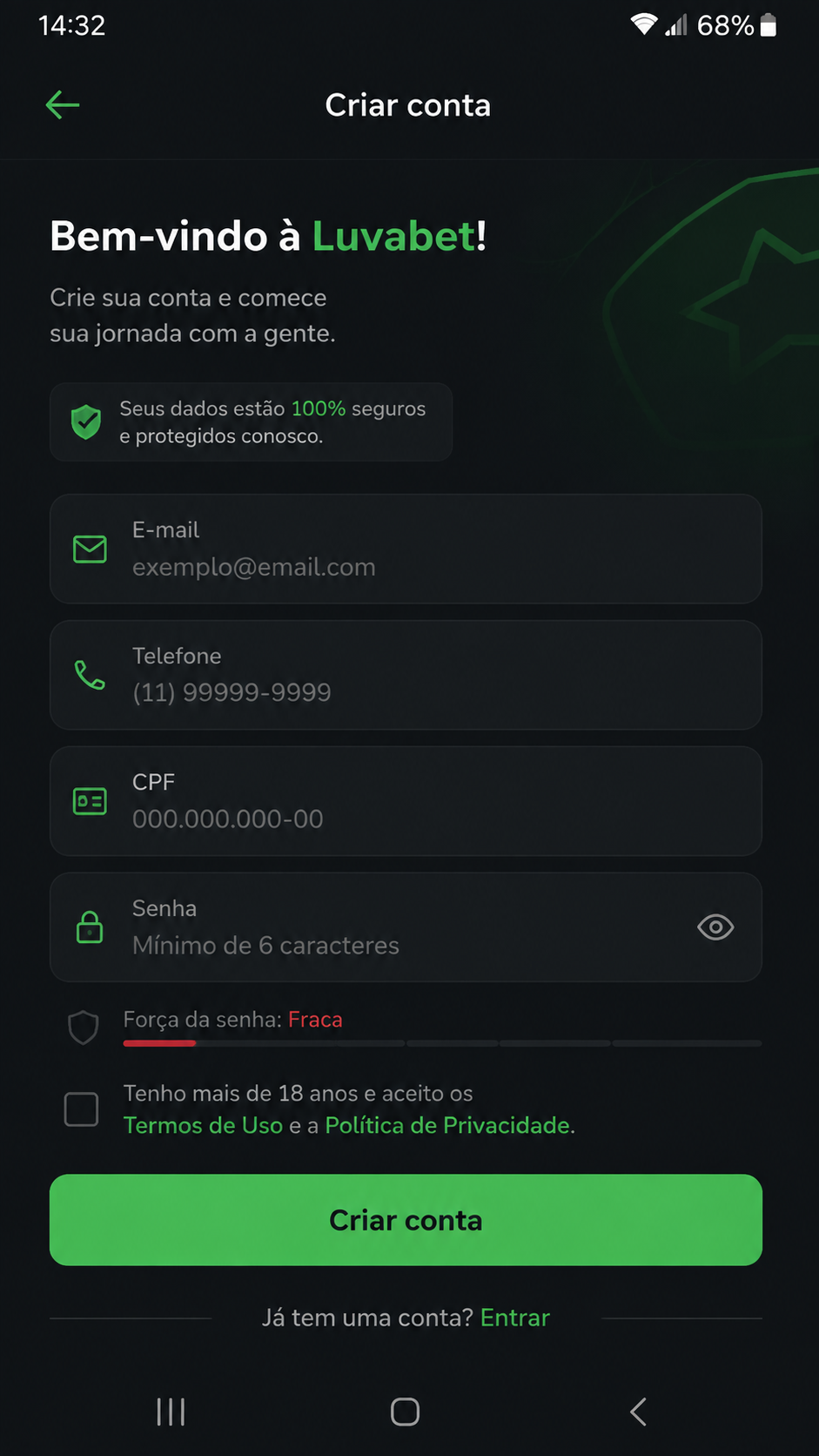 Luvabet screenshot