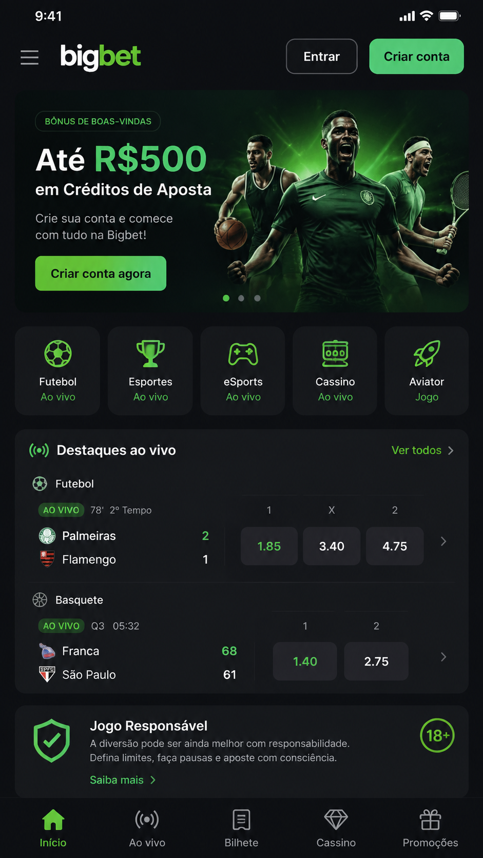 Bigbet screenshot