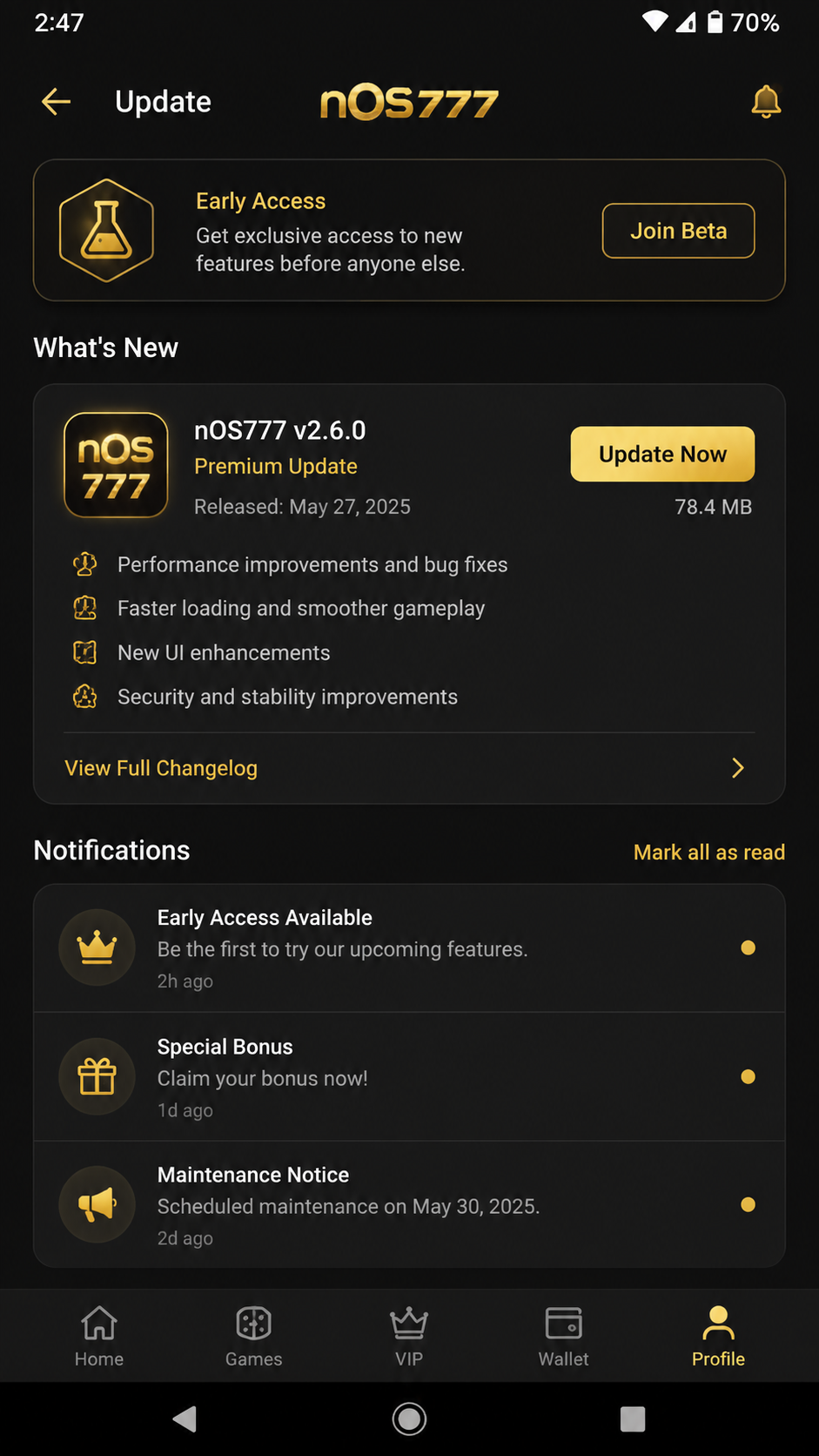 nos777 screenshot