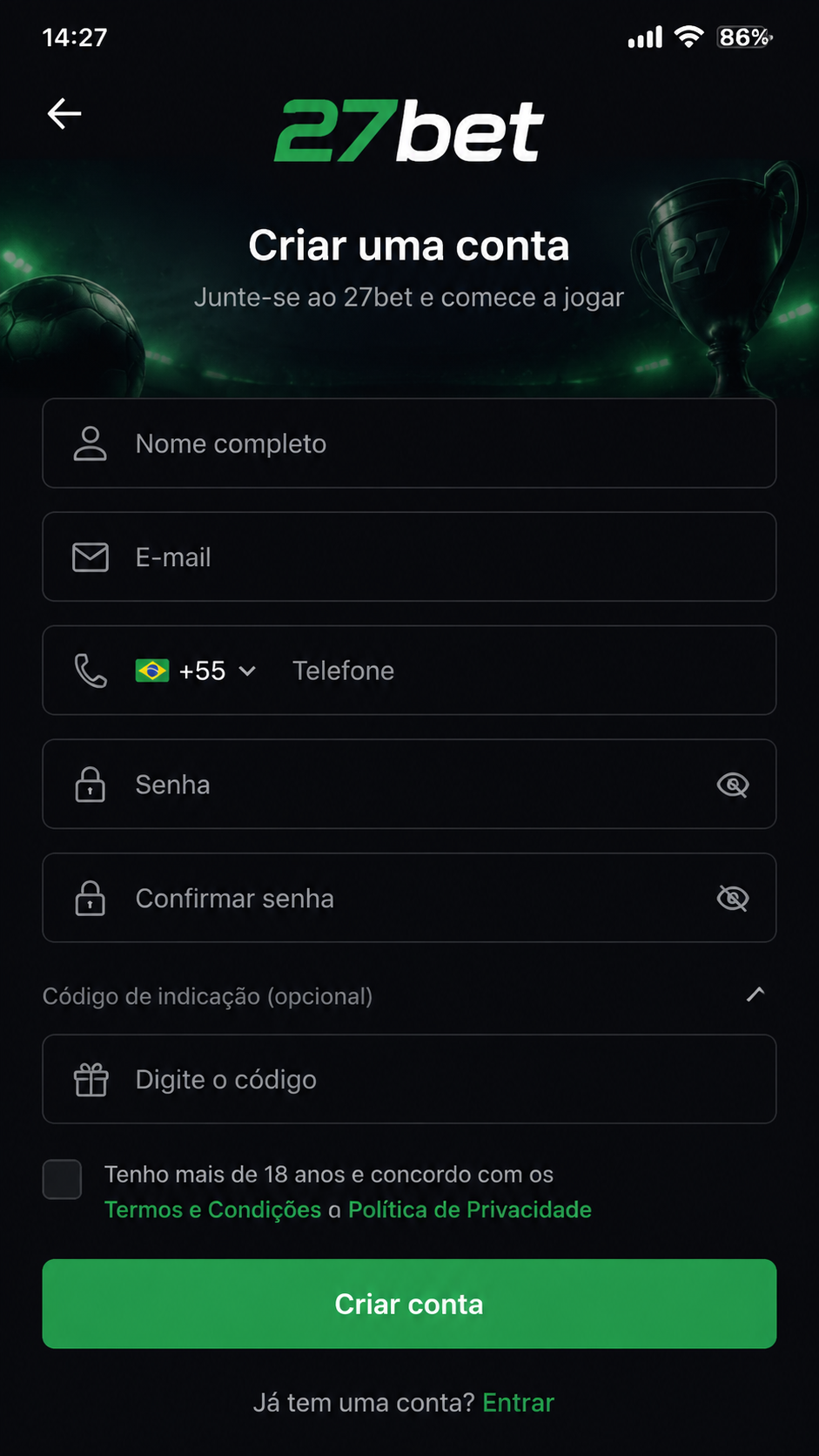 27bet screenshot