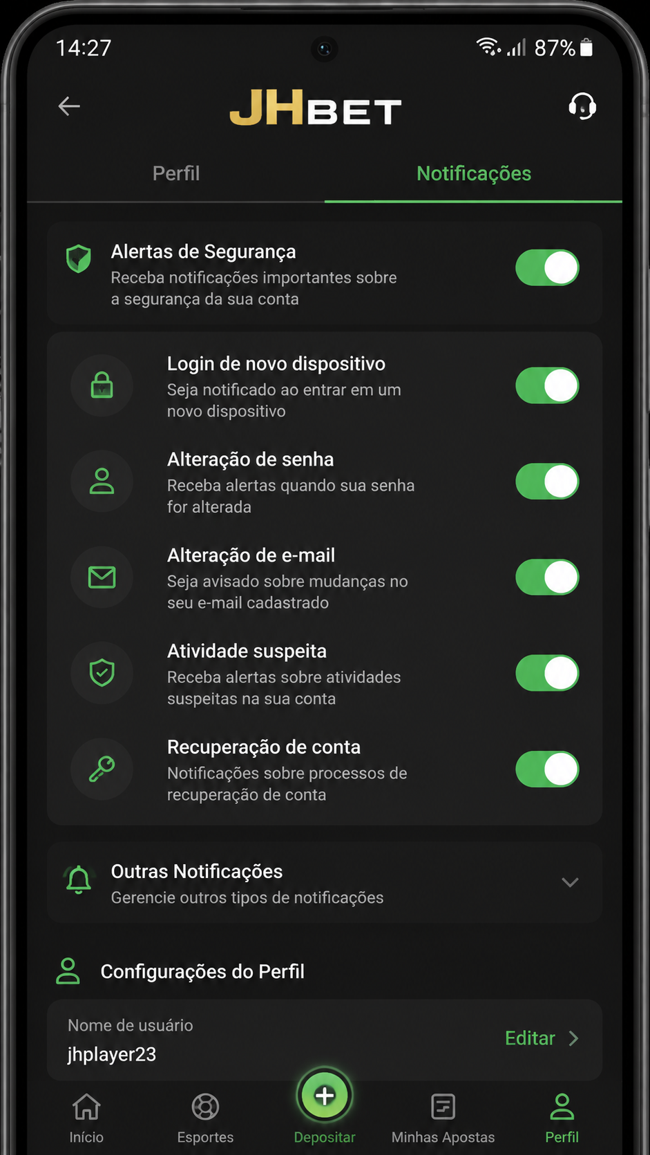 jhbet screenshot