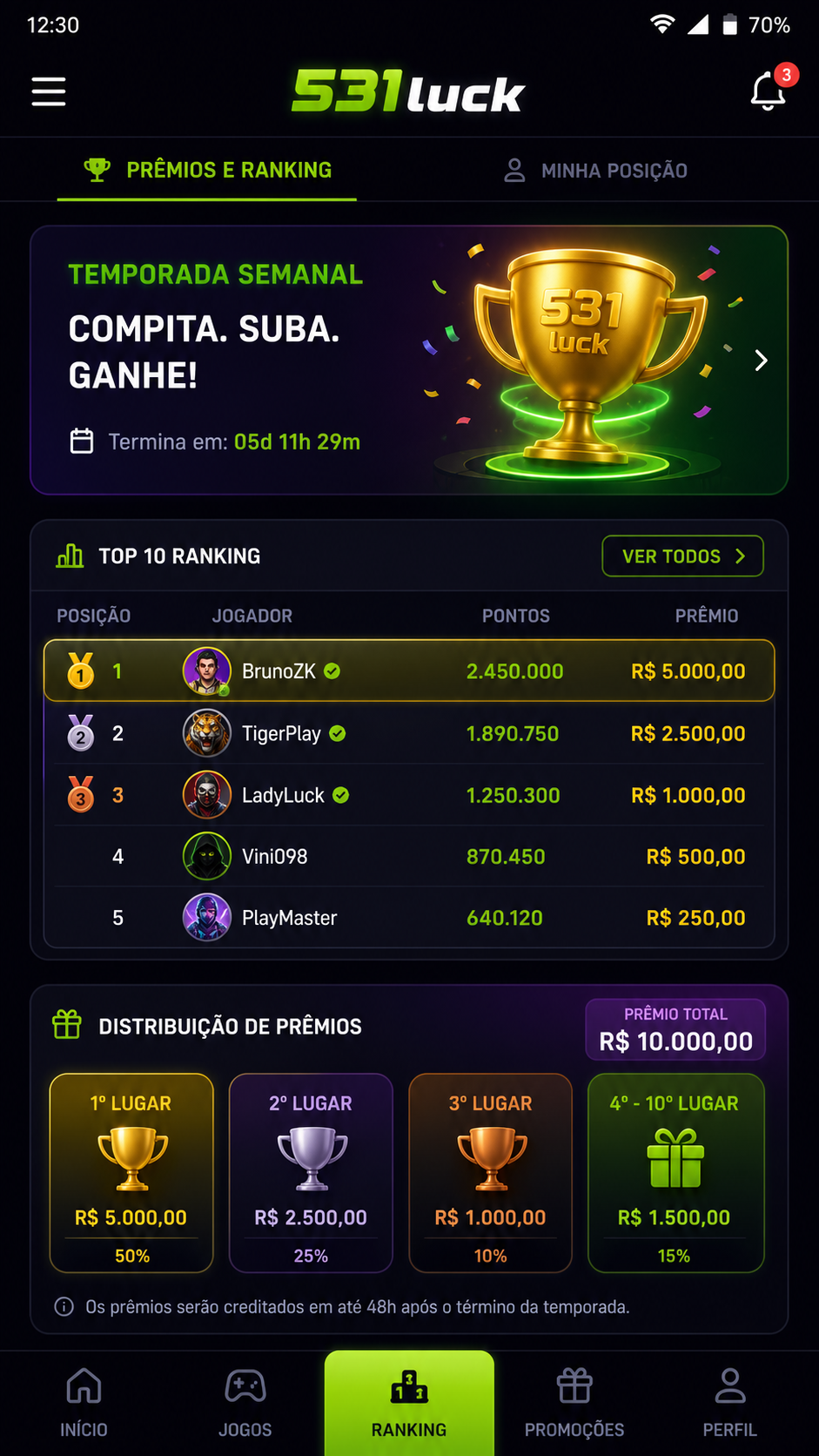 531luck screenshot
