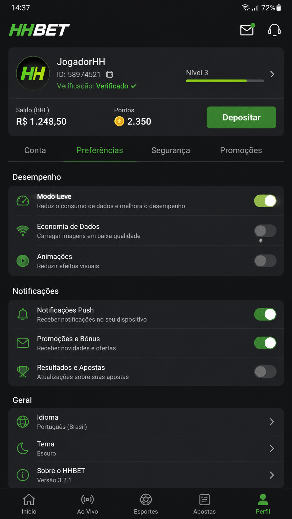 hhbet screenshot
