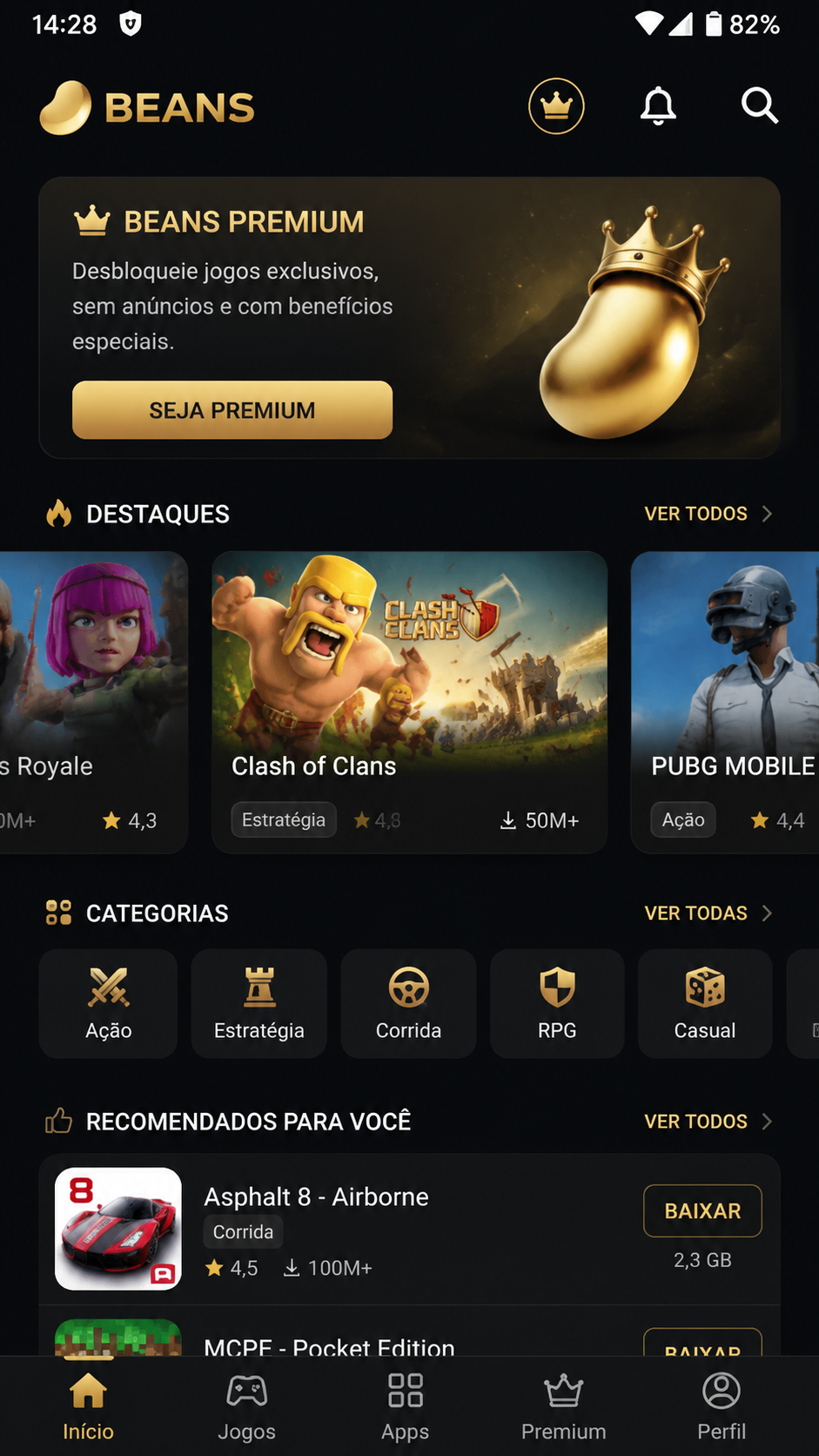 Beans screenshot
