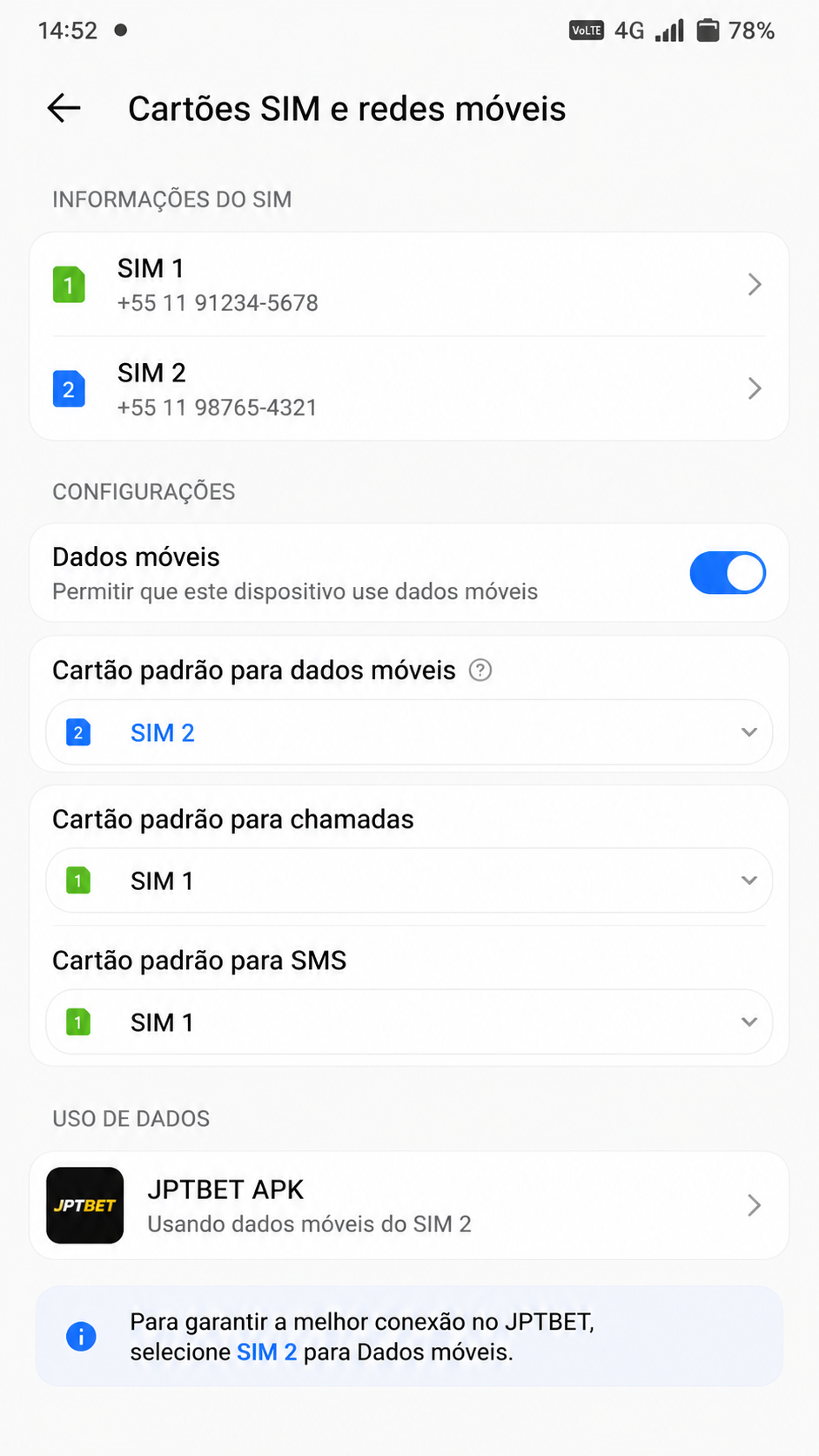 JPTBET screenshot