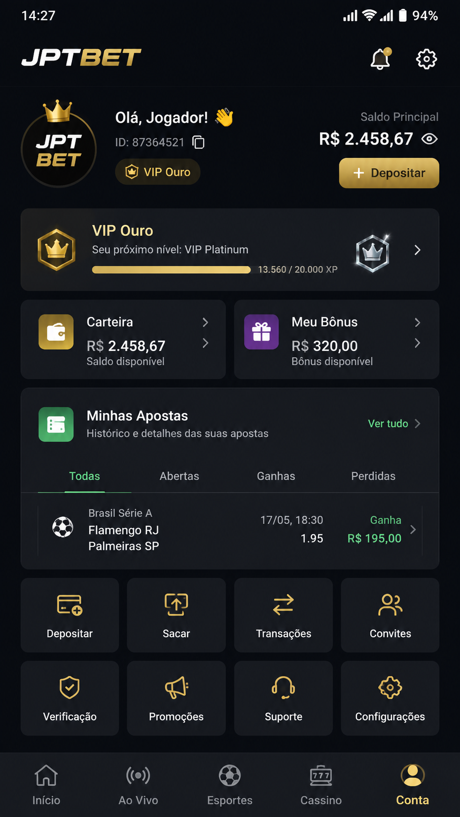 JPTBET screenshot