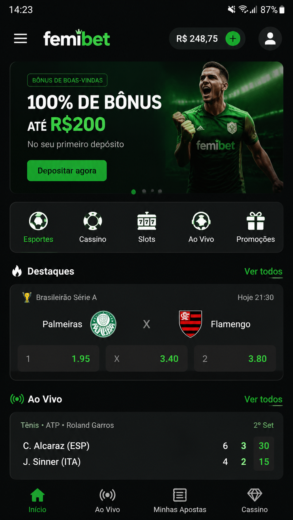 Femibet screenshot