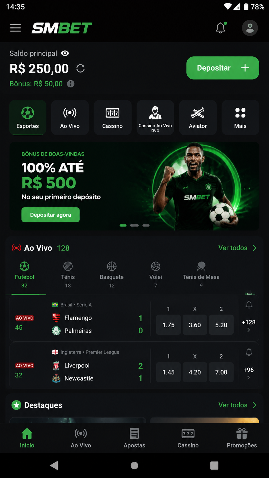 SMBet screenshot