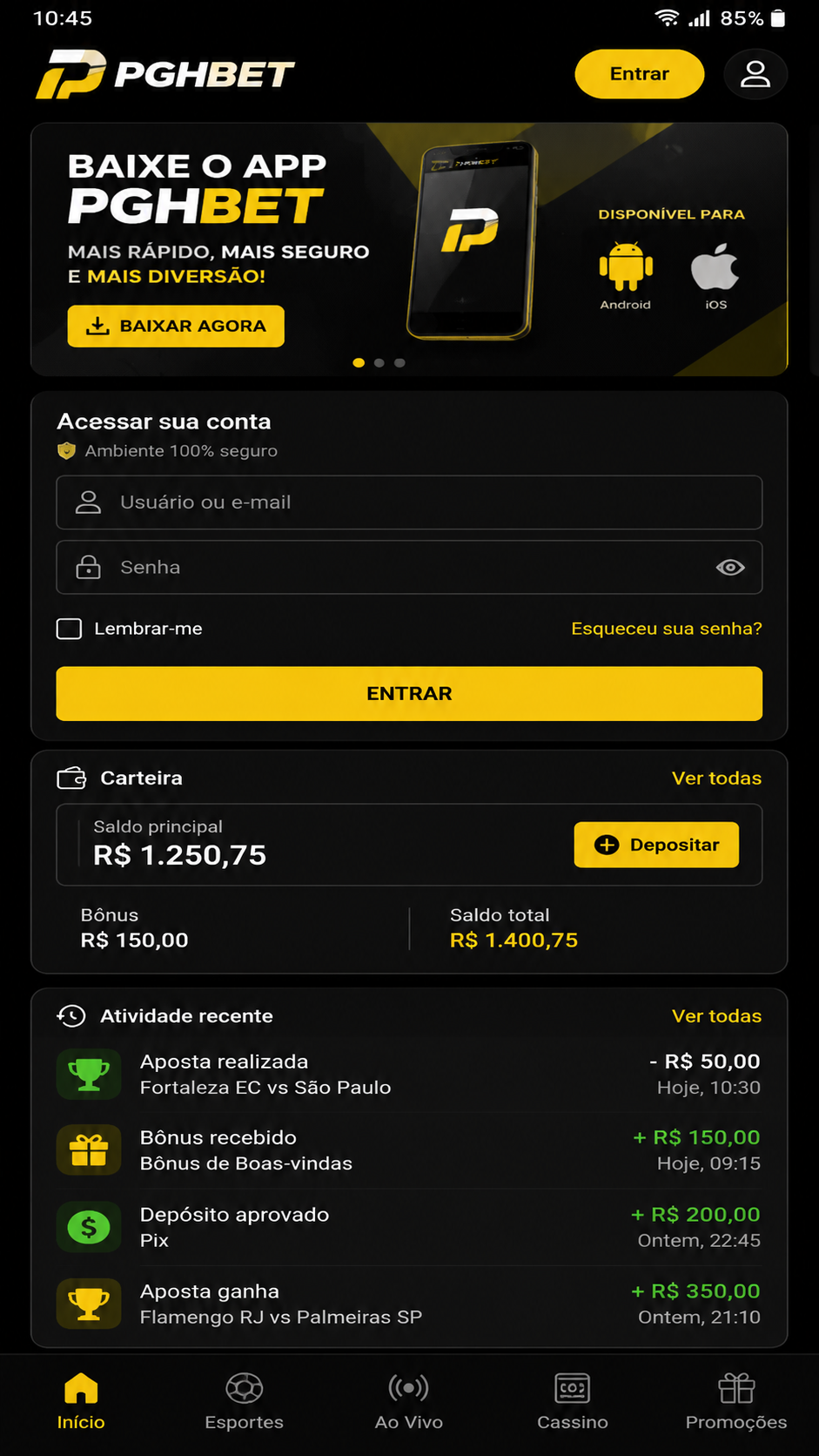 PGHBET screenshot