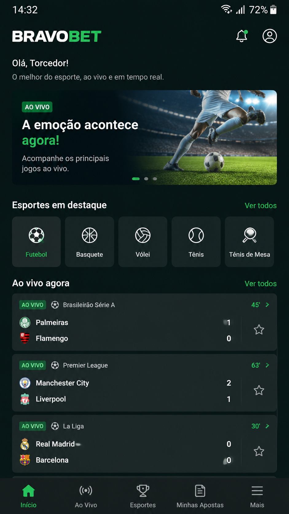 Bravobet screenshot
