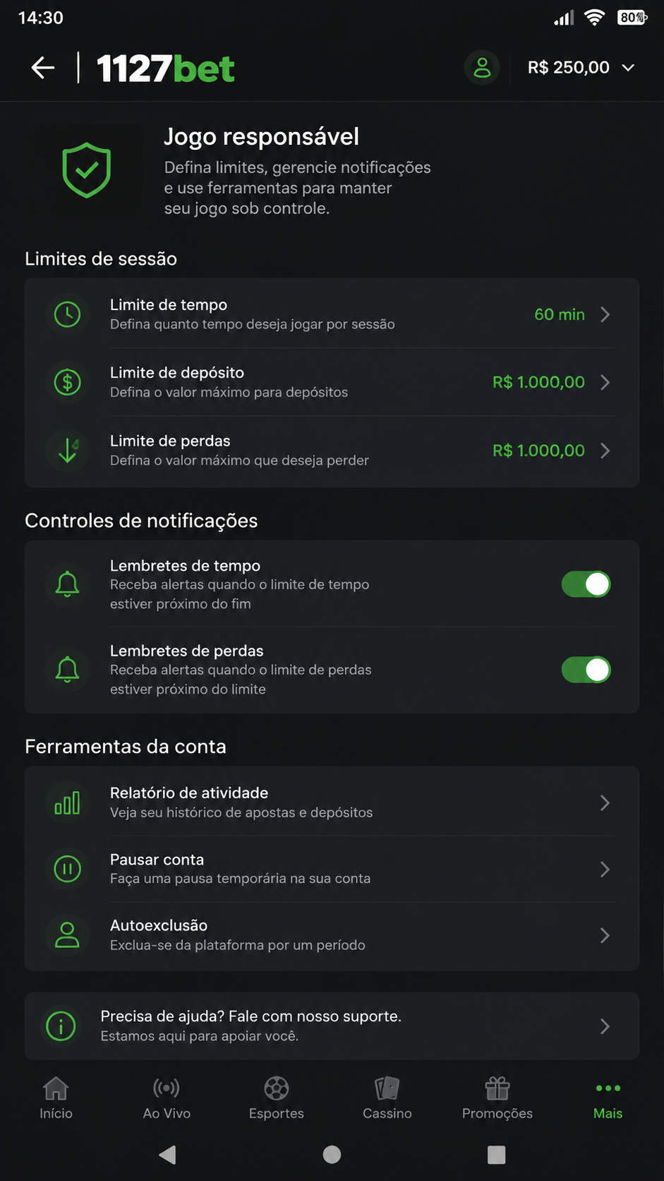 1127bet screenshot