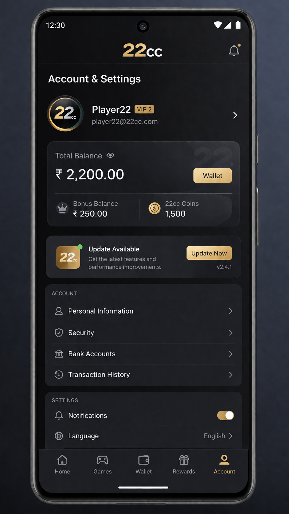 22cc screenshot