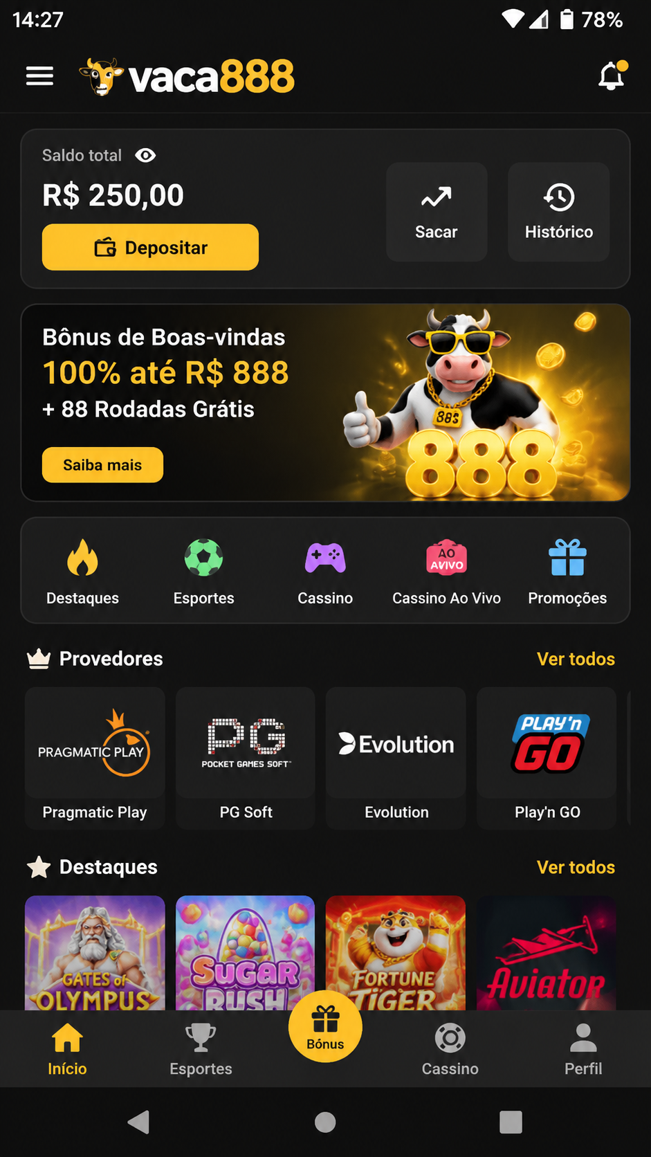 vaca888 screenshot