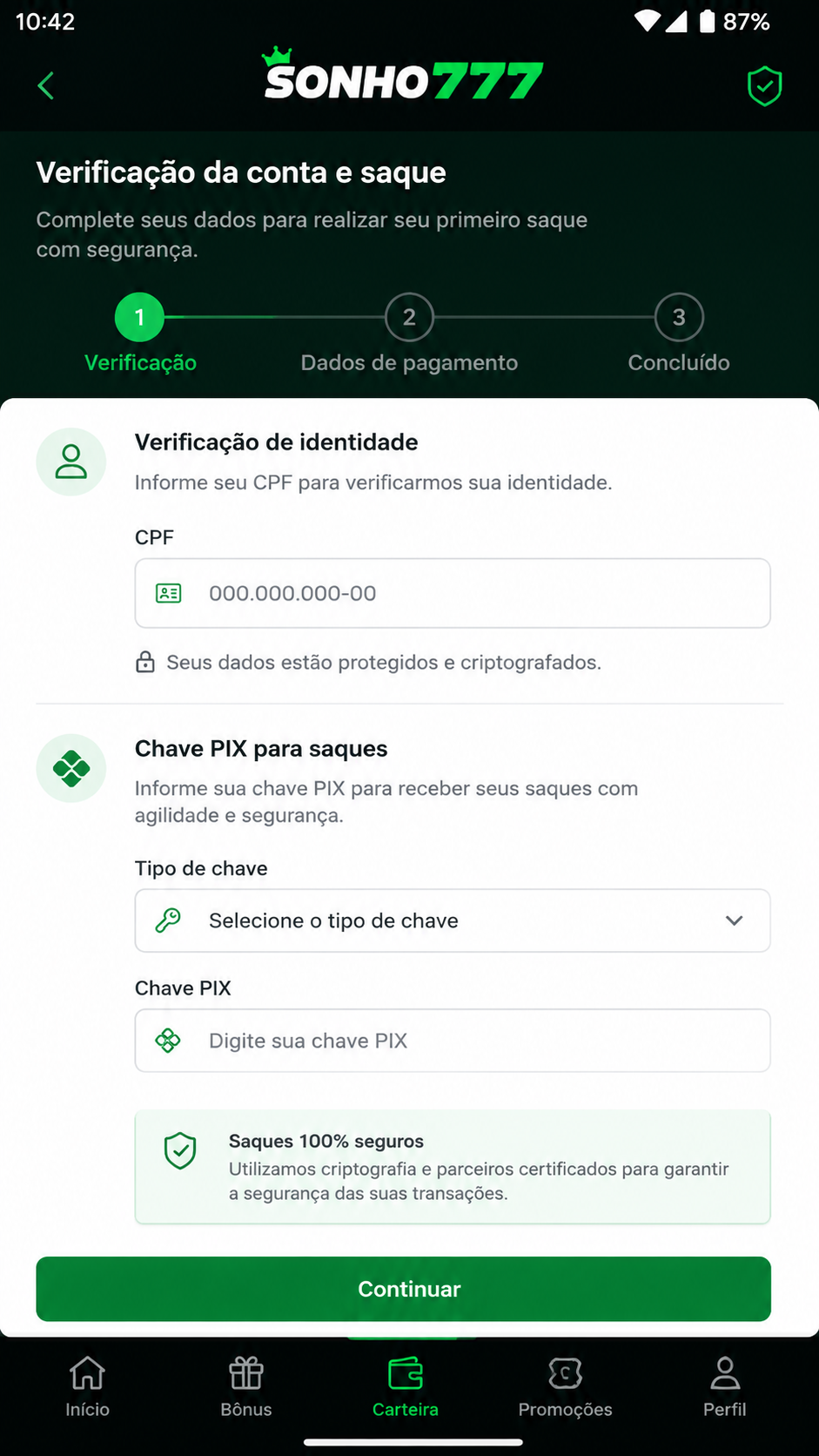 Sonho777 screenshot