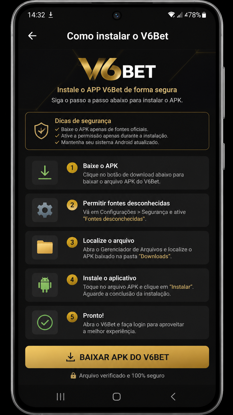v6bet screenshot