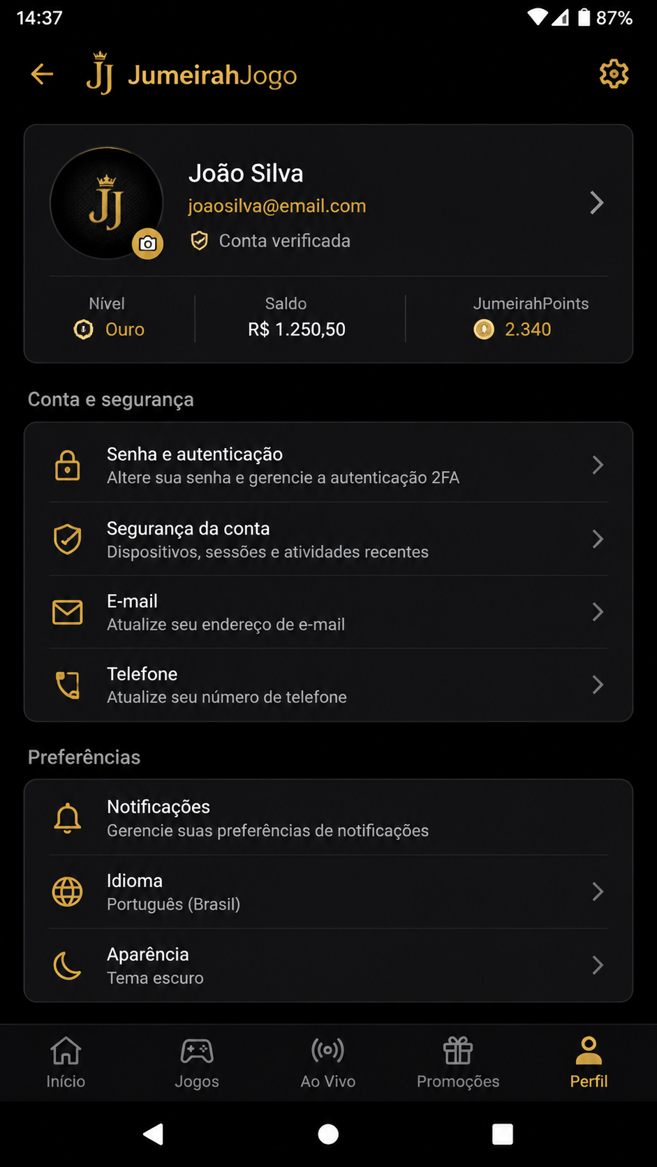 JumeirahJogo screenshot