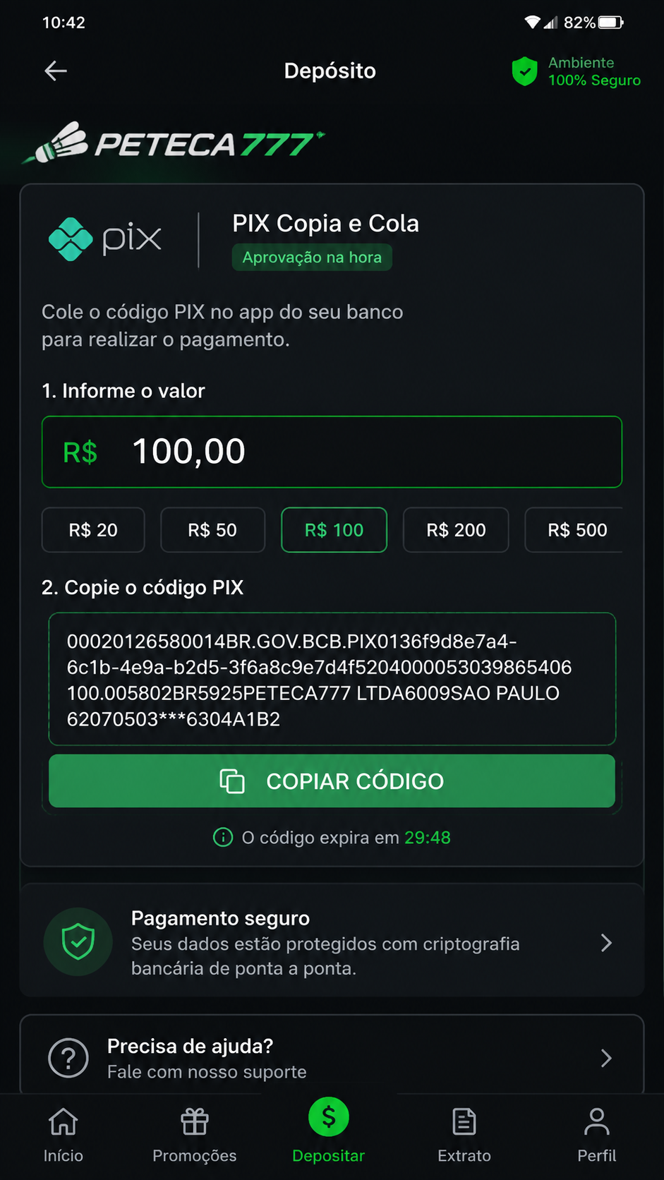 peteca777 screenshot