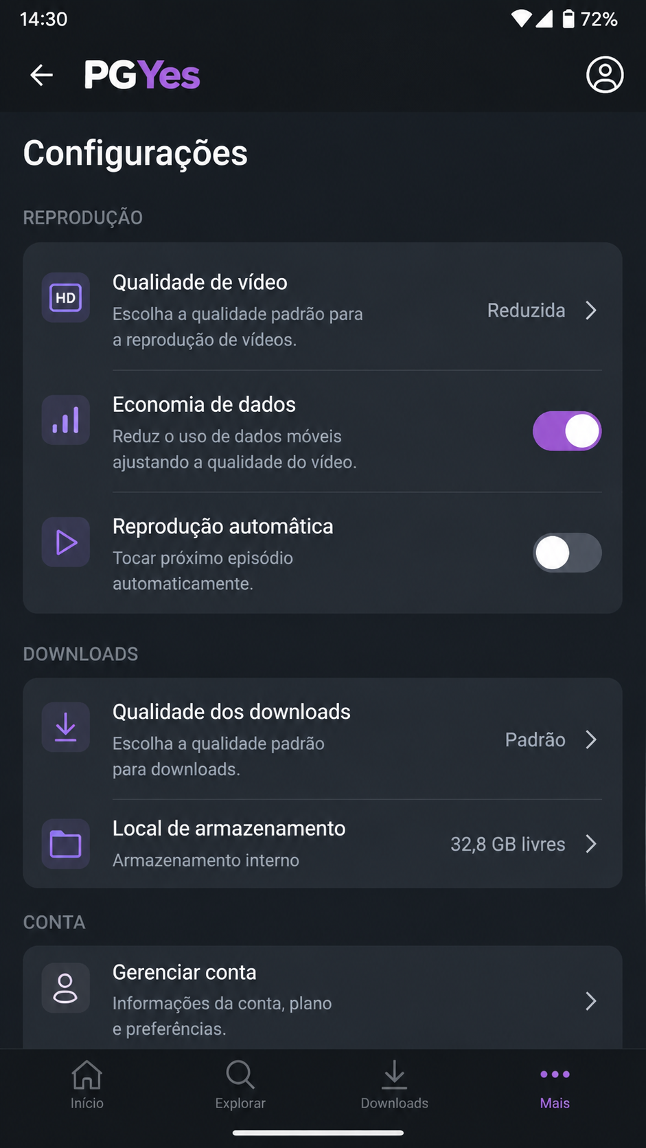 PGYes screenshot