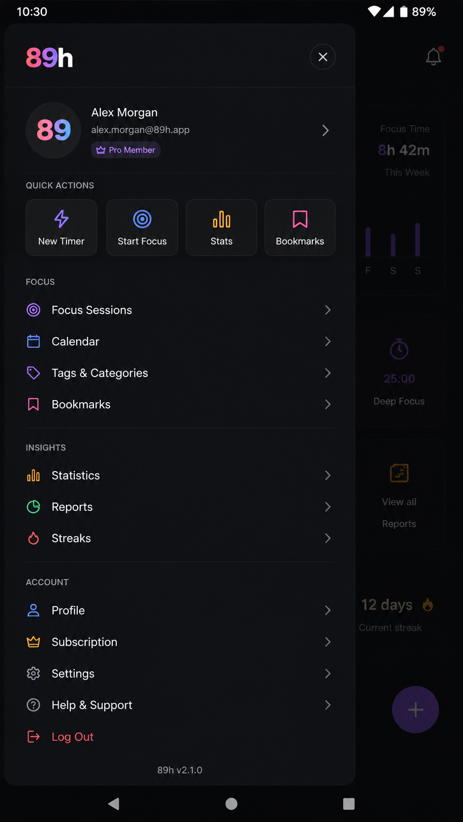 89h screenshot