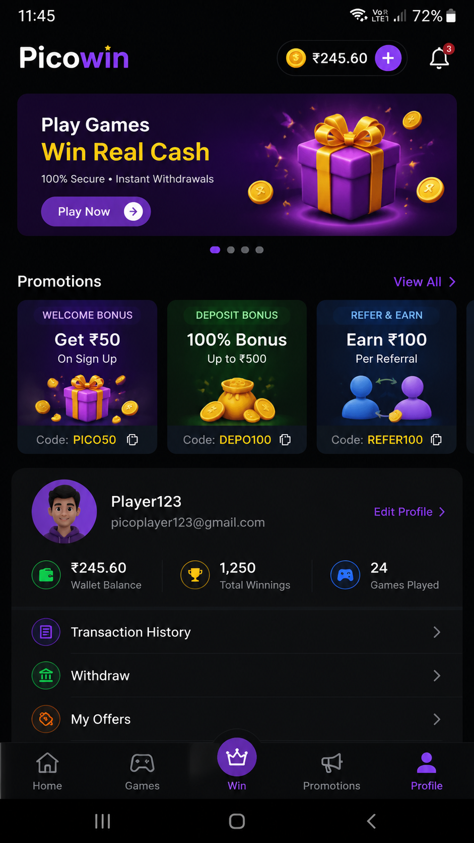 Picowin screenshot