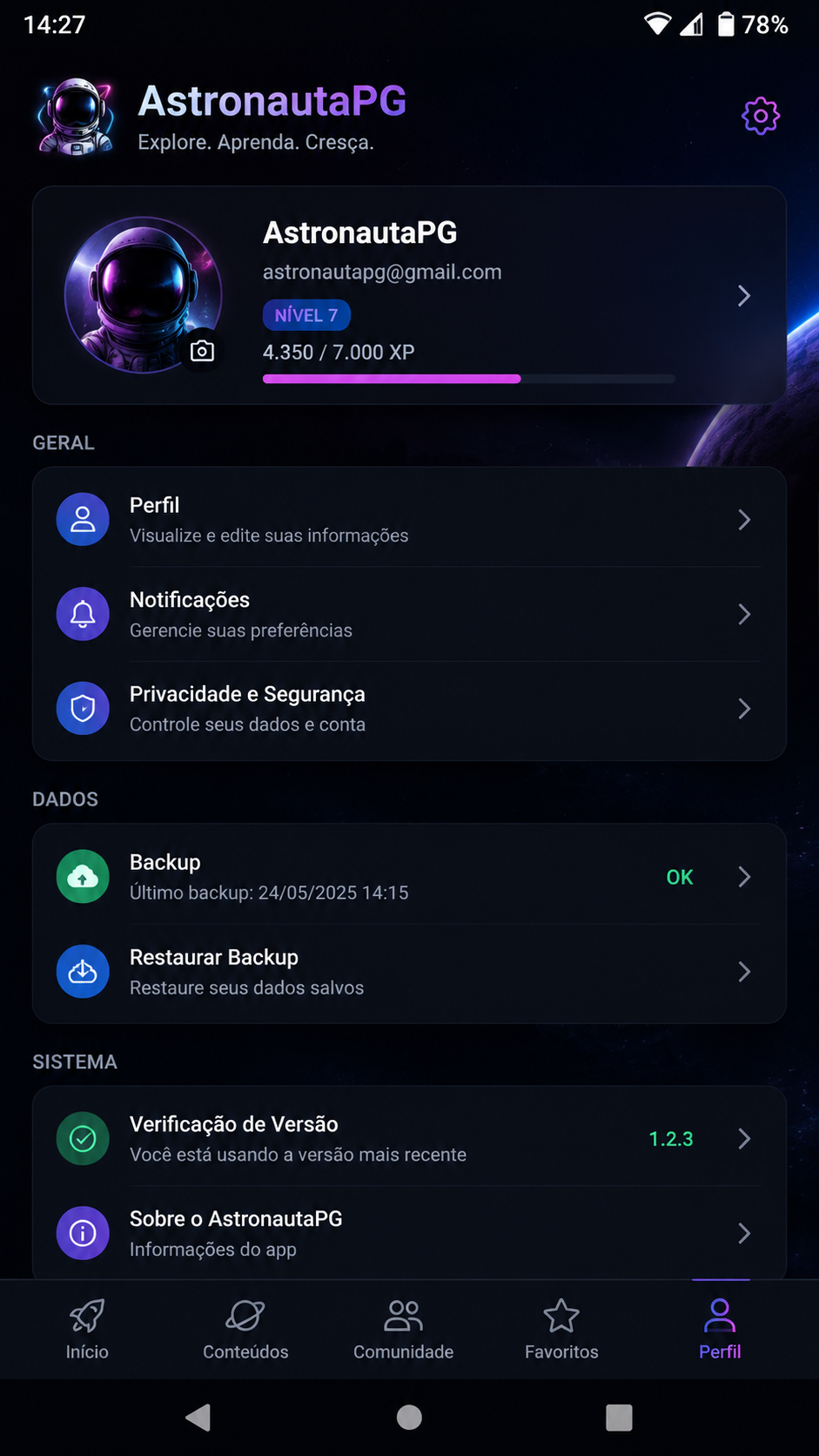 AstronautaPG screenshot