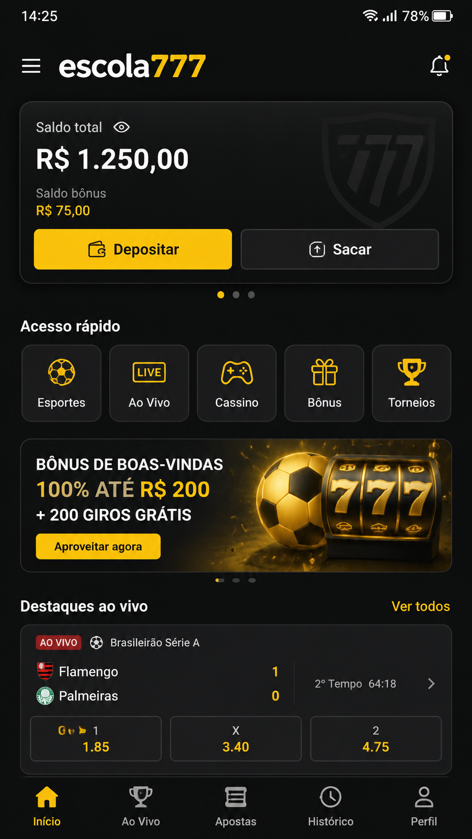 escola777 screenshot