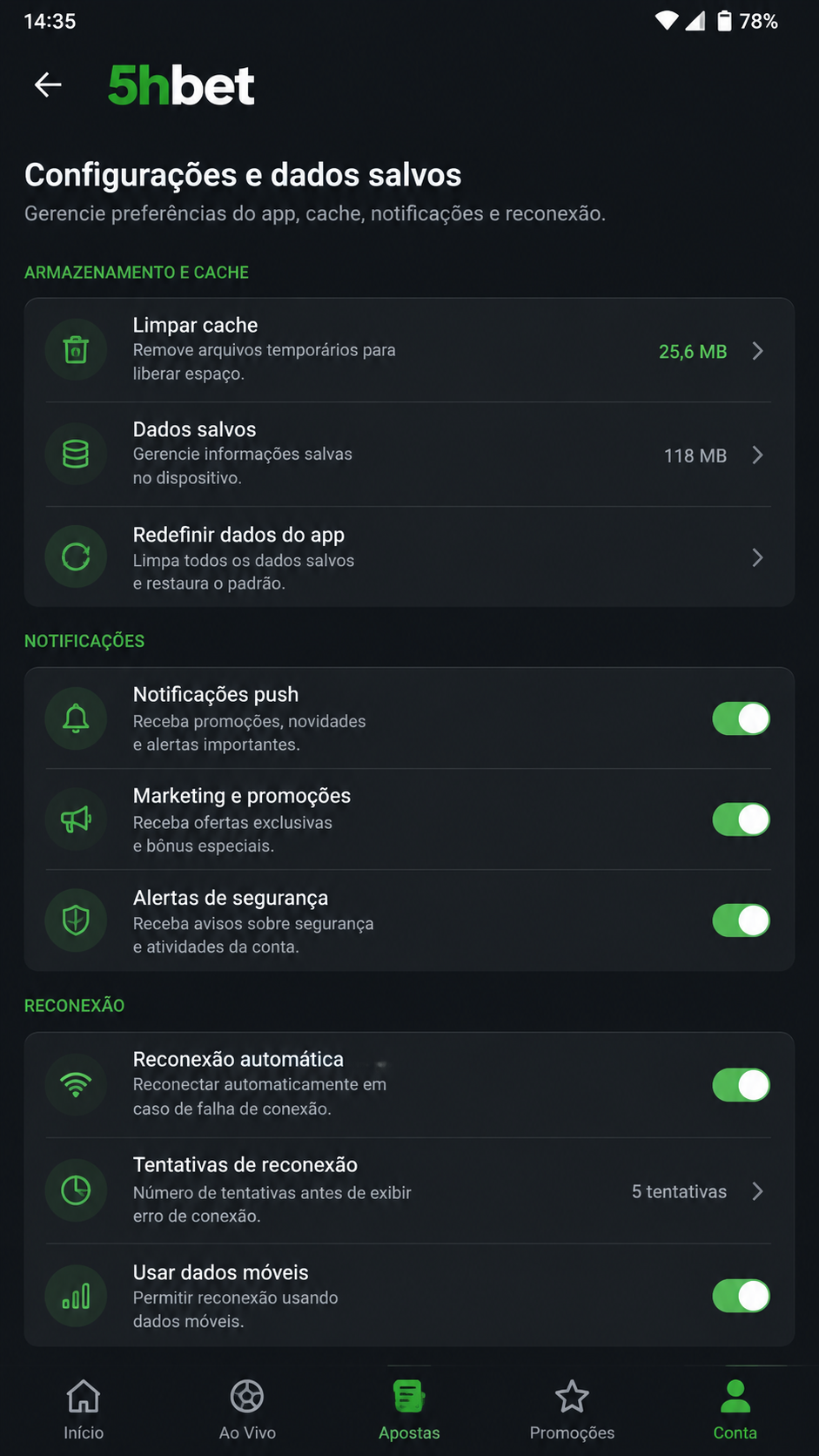 5hbet screenshot