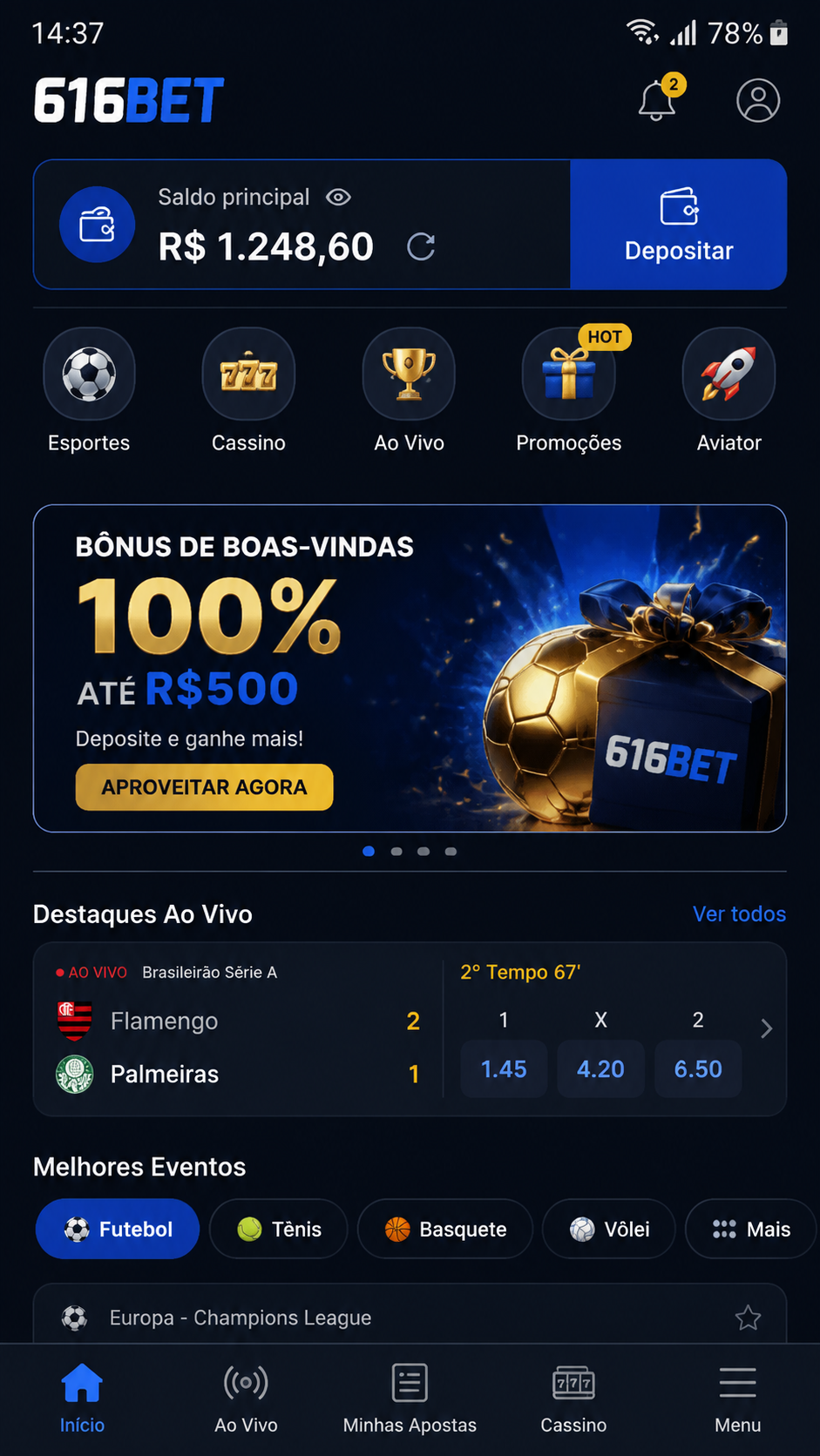 616bet screenshot