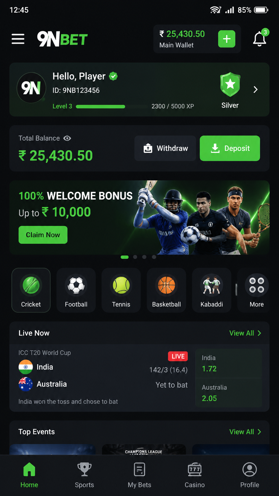 9nbet screenshot