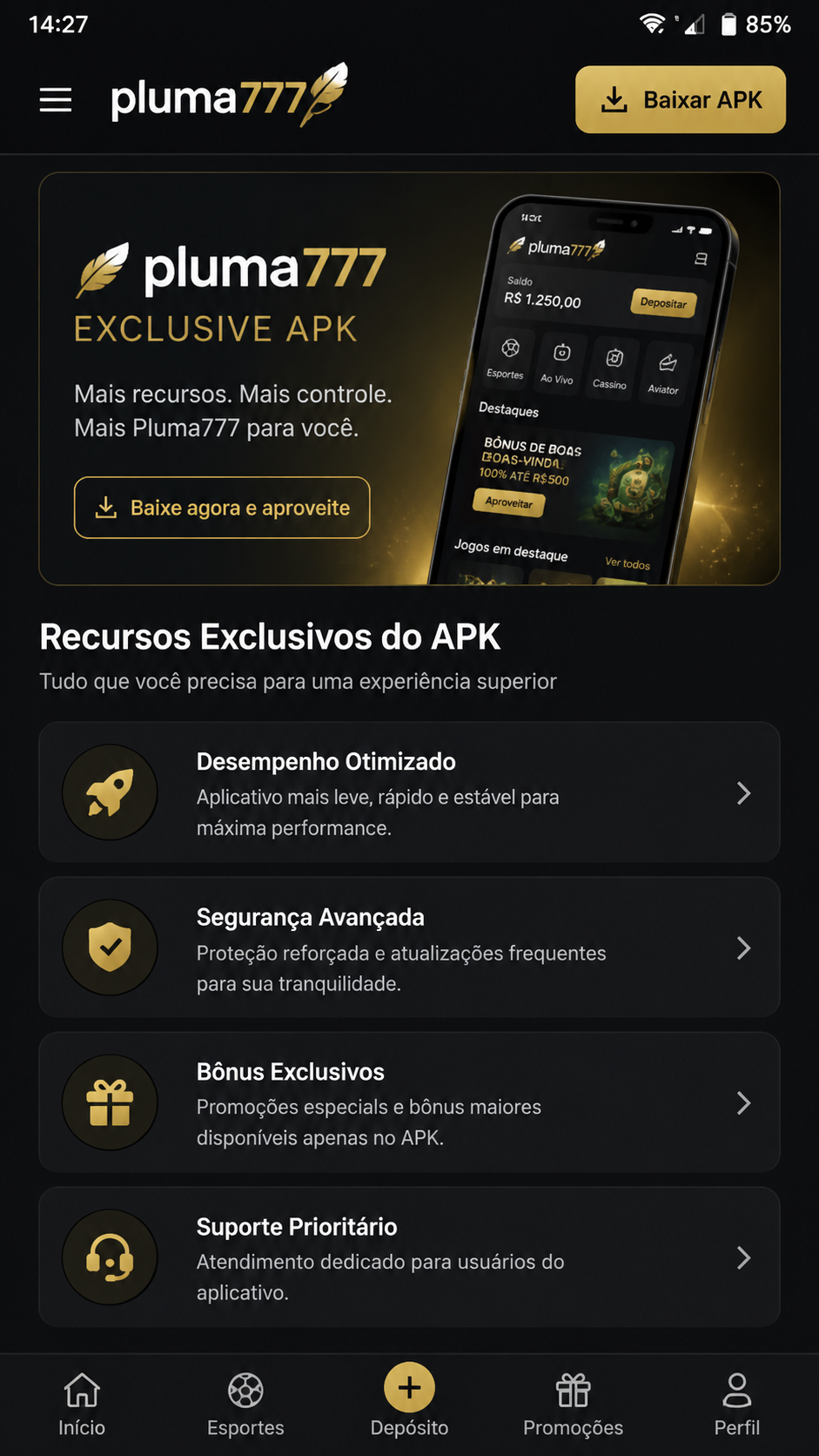 pluma777 screenshot