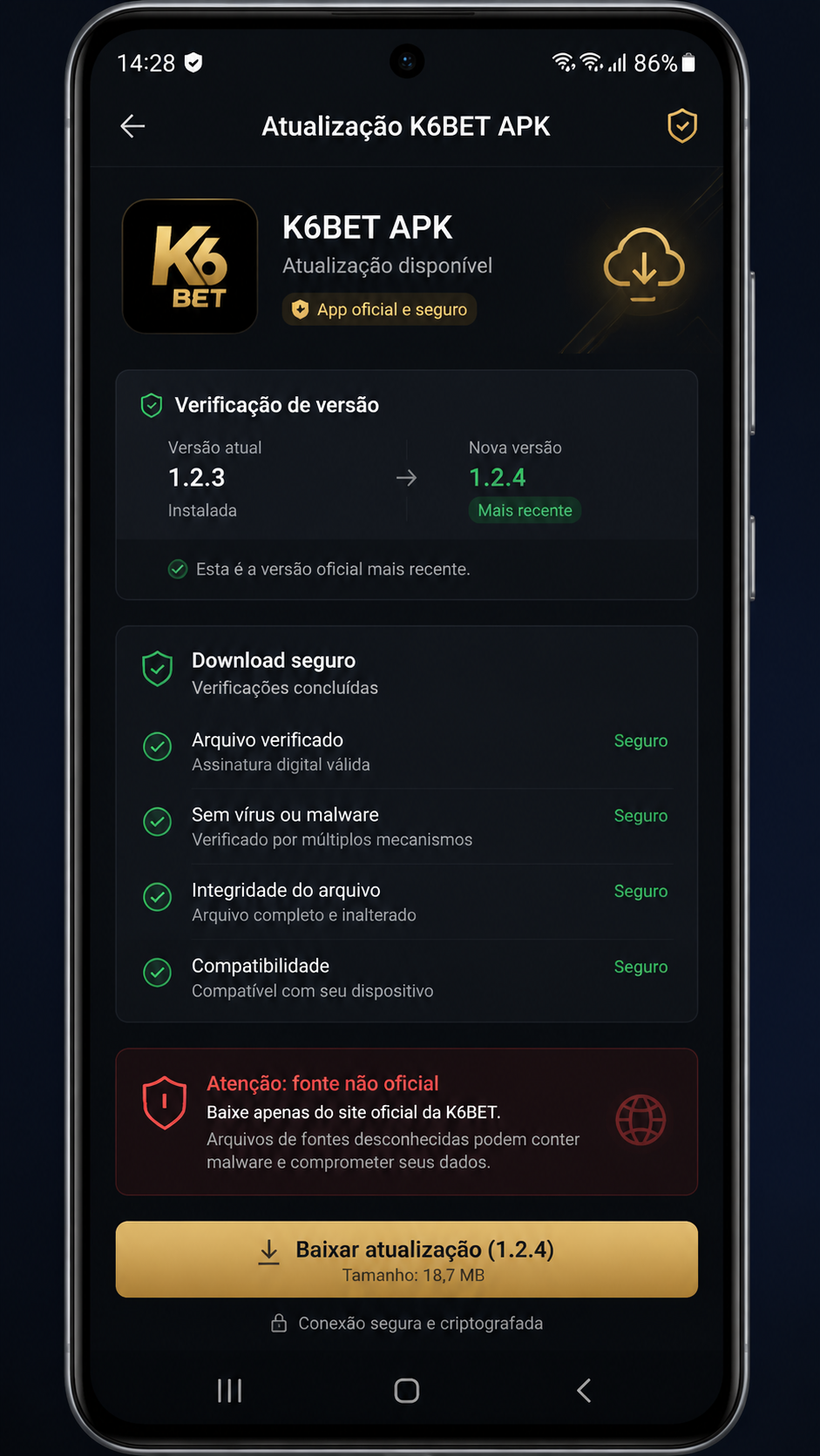 k6bet screenshot