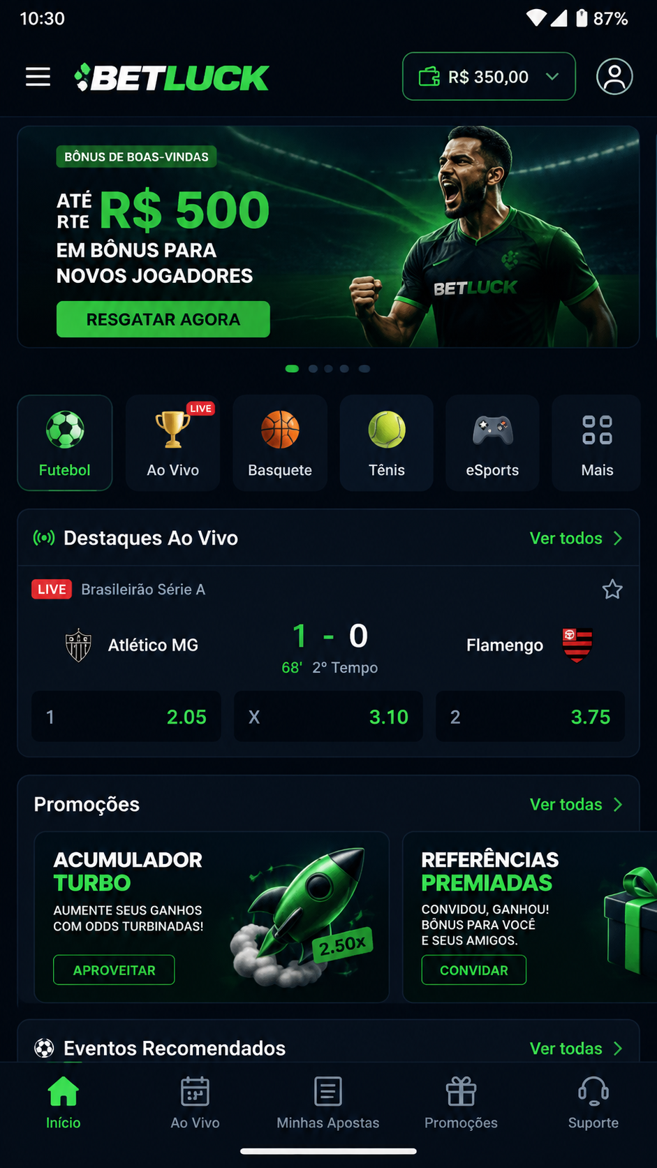 Betluck screenshot
