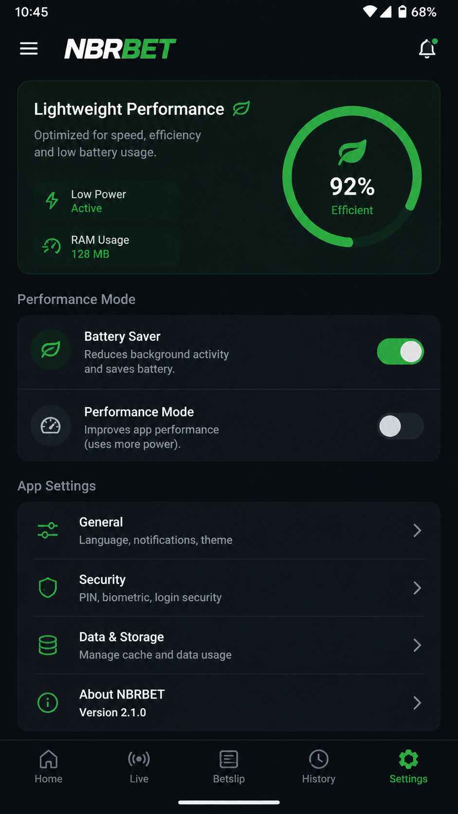nbrbet screenshot