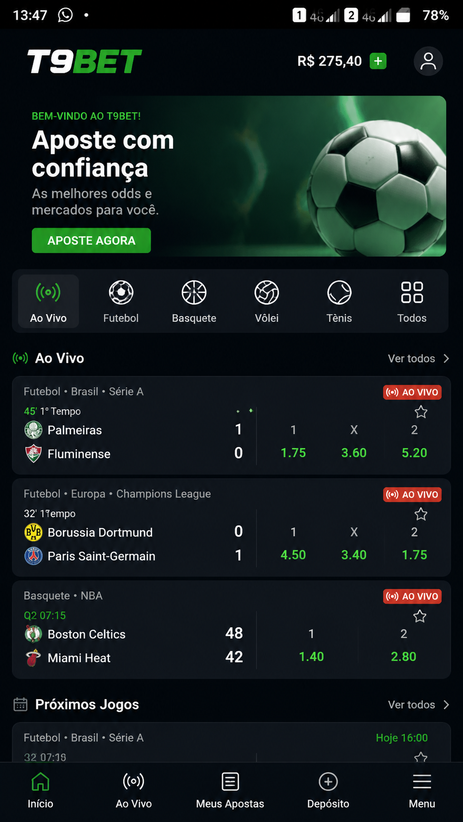 t9bet screenshot